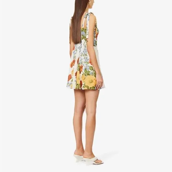 Reformation Niara Dress in Formosa Women's Bustier Top Mini Dress NWT 12 $248 - Picture 4 of 7
